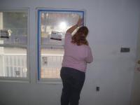 Taping windows for painting (PA13)